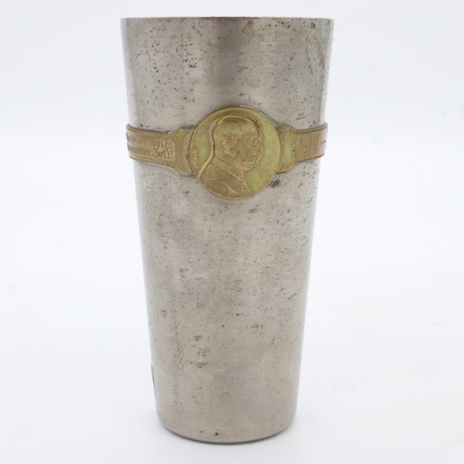 WWI Austrian Kaiser Wilhelm & Franz Joseph Veteran Officers Patriotic Cup. UK P&P Group 2 (£20+VAT - Bild 2 aus 4