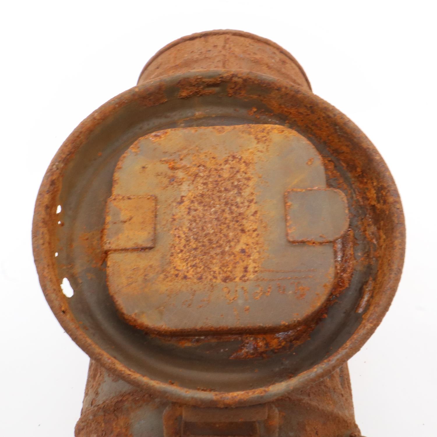 Semi Relic WWII German Medics Gas Mask Canister. Found in Normandy, France, UK P&P Group 2 (£20+ - Image 2 of 2