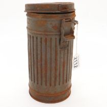 Spanish Civil War Period German Condor Legion Gas Mas Canister. Name and unit number inside. UK P&