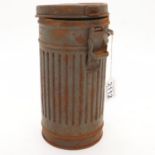 Spanish Civil War Period German Condor Legion Gas Mas Canister. Name and unit number inside. UK P&