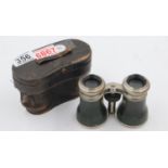 Pair of vintage binoculars in leather case. UK P&P Group 2 (£20+VAT for the first lot and £4+VAT for
