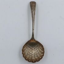 Hallmarked silver ladle, Sheffield assay, L: 14 cm, 43g. UK P&P Group 1 (£16+VAT for the first lot