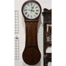 Dawes Whitehaven tavern clock in working order, H: 170 cm. Not available for in house postage