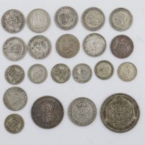 Quantity of UK silver pre decimal coins. UK P&P Group 1 (£16+VAT for the first lot and £2+VAT for