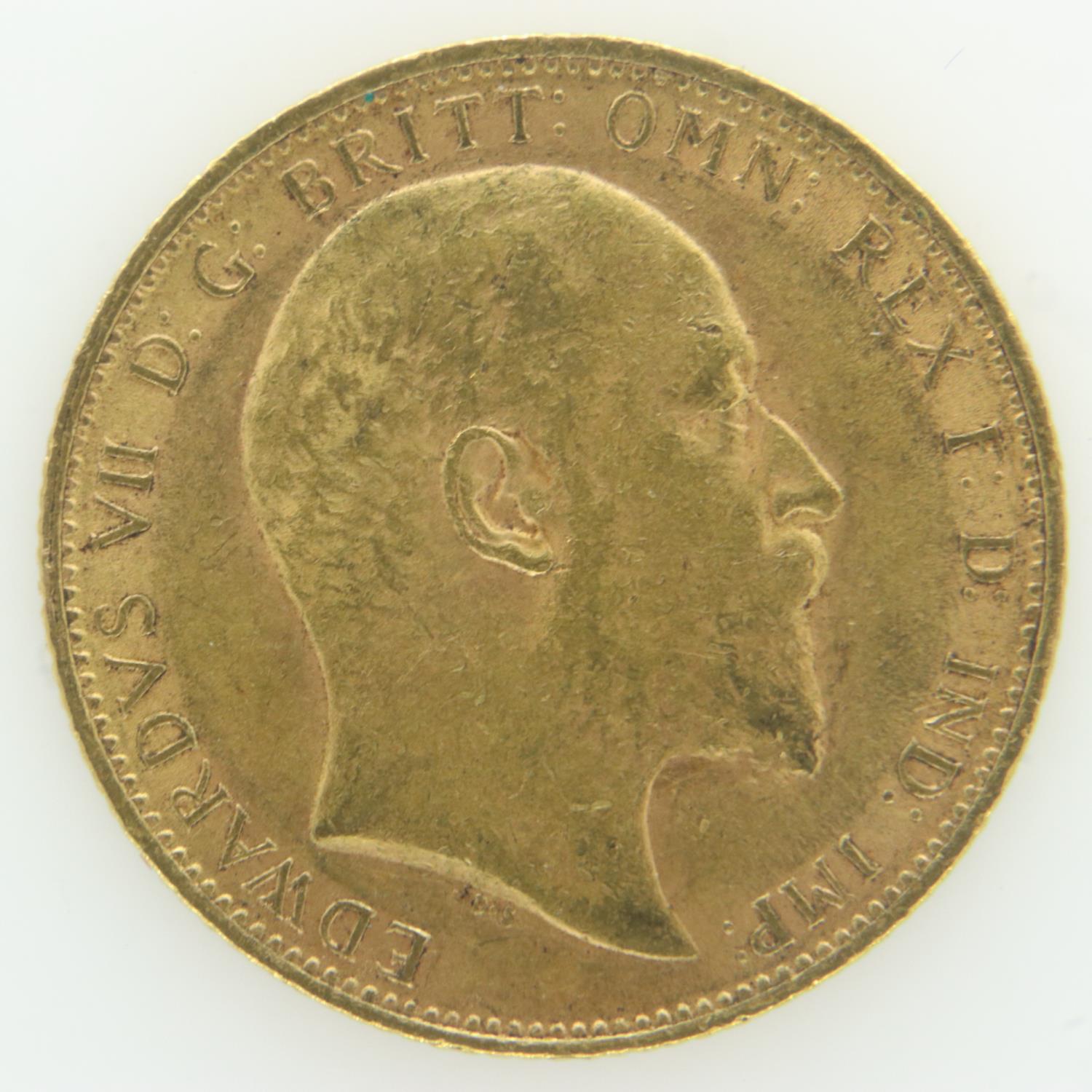1904 gold full sovereign. UK P&P Group 0 (£6+VAT for the first lot and £1+VAT for subsequent lots) - Image 2 of 2