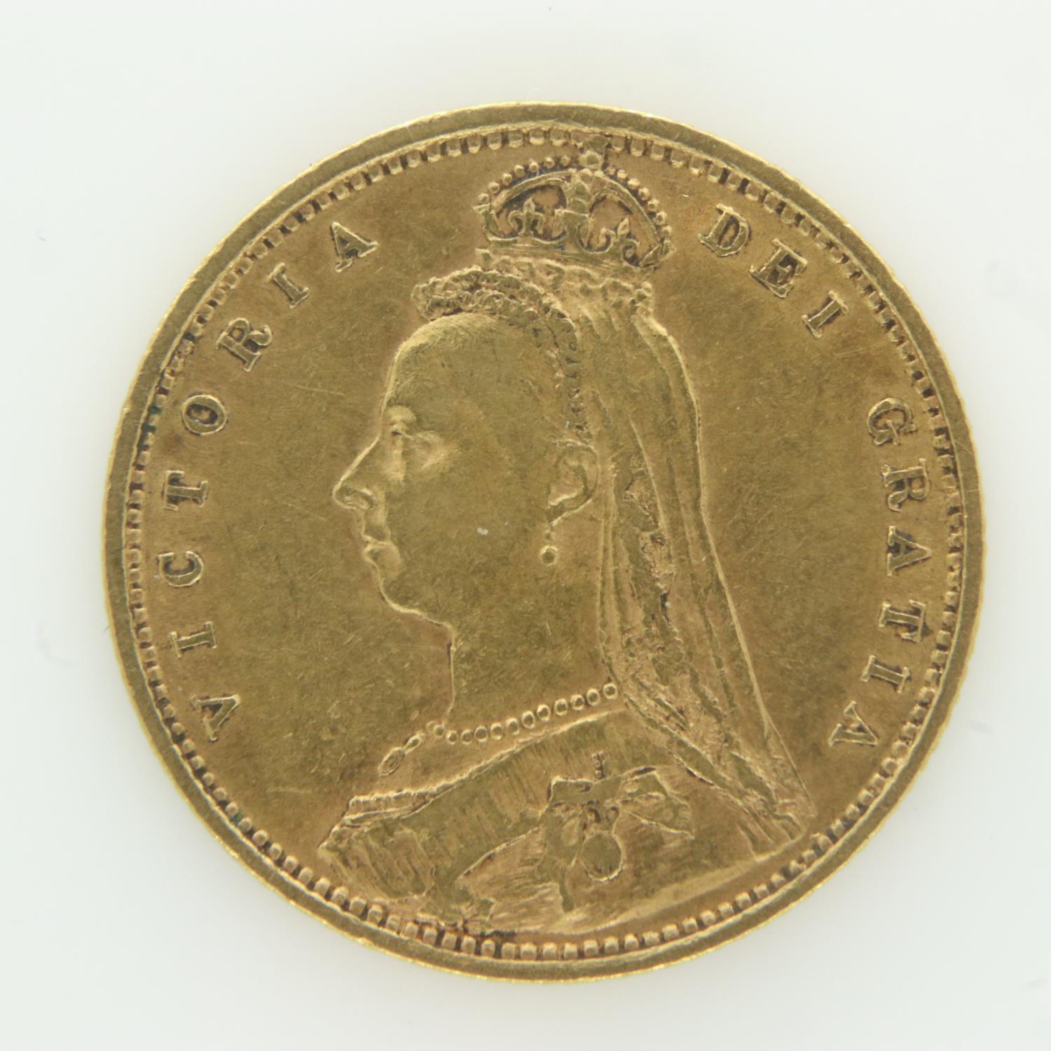 1893 gold half sovereign. UK P&P Group 0 (£6+VAT for the first lot and £1+VAT for subsequent lots) - Image 2 of 2