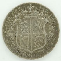 1916 silver half crown of George V - gF grade. UK P&P Group 0 (£6+VAT for the first lot and £1+VAT