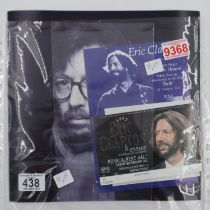 Eric Clapton programme, Royal Albert Hall, 18th February 1992, together with a flyer and a concert