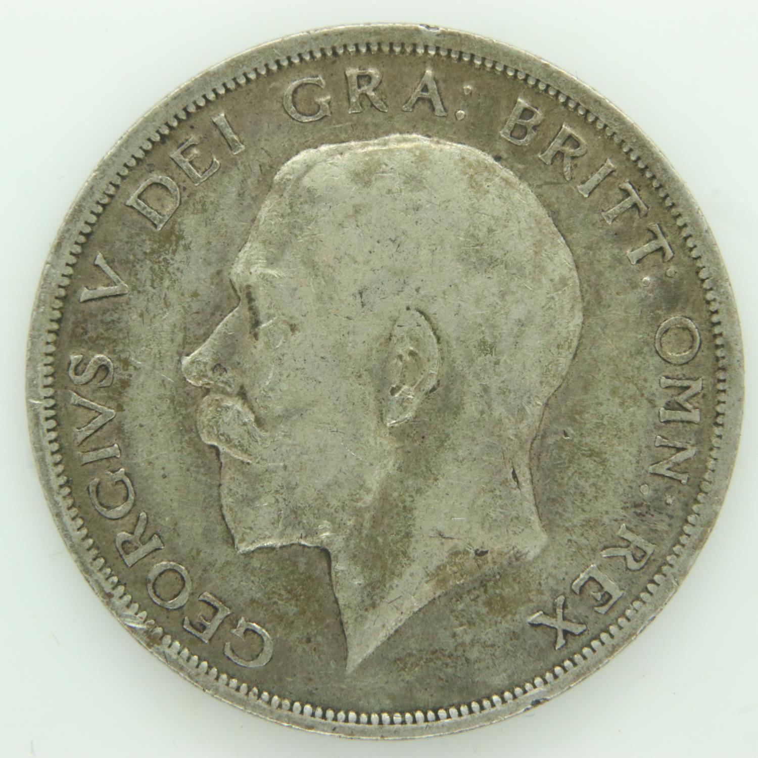 1916 silver half crown of George V - gF grade. UK P&P Group 0 (£6+VAT for the first lot and £1+VAT - Image 2 of 2