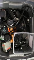 Large quantity of photographic and camera accessories. Not available for in-house P&P