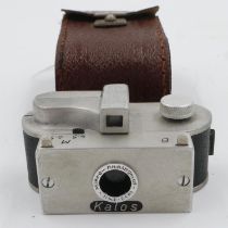 ***WITHDRAWN***Kalos micro camera in leather case. UK P&P Group 1 (£16+VAT for the first lot and £