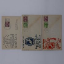 Two stamped envelopes from the 1933 Centre Of Progress Fair, Chicago. UK P&P Group 1 (£16+VAT for