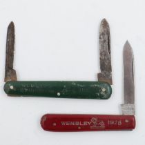 Wembley Exhibition penknives 1924 and 1926. UK P&P Group 1 (£16+VAT for the first lot and £2+VAT for