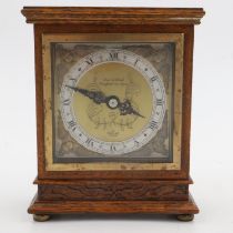 Elliott desk clock for David Hall, H: 16 cm, working at lotting up. UK P&P Group 1 (£16+VAT for