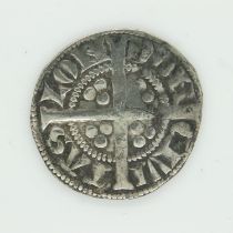 Boxed Edward I silver hammered penny, London mint, aVF grade. UK P&P Group 1 (£16+VAT for the