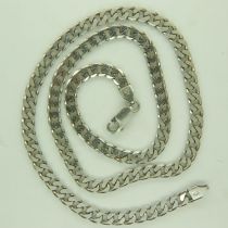 925 silver neck chain, L: 50 cm, 24g. UK P&P Group 1 (£16+VAT for the first lot and £2+VAT for