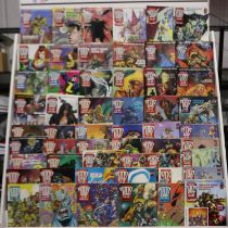Fifty five The Best of 2000AD' monthly comics, appear in very good condition. UK P&P Group 3 (£30+