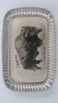 'I was at Buffalo (exposition) in 1901' paperweight by Empire Art Co, New York. UK P&P Group 1 (£