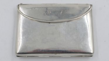 Hallmarked silver purse and card case, Birmingham assay, L: 10 cm, 167g. UK P&P Group 1 (£16+VAT for