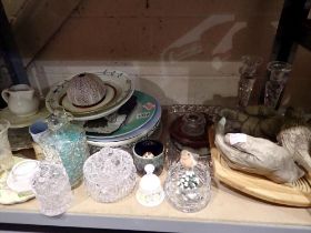 Mixed ceramics and glassware. Not available for in-house P&P