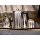 Old Hall stainless steel coffee set. Not available for in-house P&P