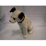 Cast iron Nipper the HMV dog moneybox, H: 15 cm. UK P&P Group 1 (£16+VAT for the first lot and £2+