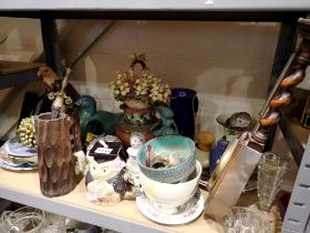 Mixed ceramics and collectables. Not available for in-house P&P