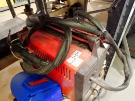 Mighty mig 130XT mig welder with gas and mask. All electrical items in this lot have been PAT tested