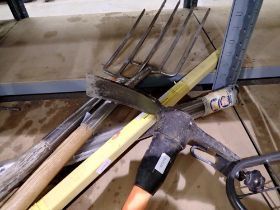 Welding rods, pitch forks and pick axe. Not available for in-house P&P