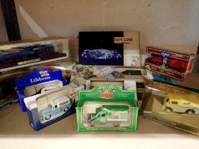 Twelve mixed diecast models and sets to include Corgi. Not available for in-house P&P