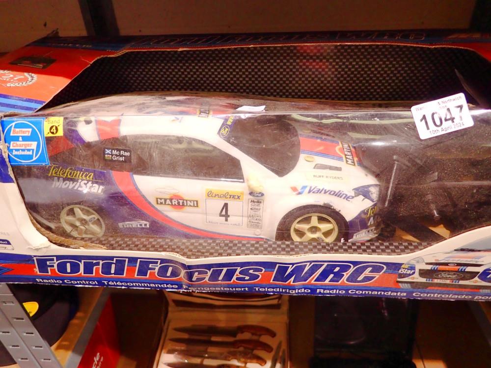 MRC-Ford Focus WRC 1:10 RC car in original box with box window shrinkage. Not available for in-house