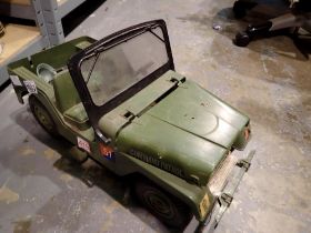 MARX Command Patrol Army Jeep #51 with accessories. UK P&P Group 3 (£30+VAT for the first lot and £