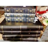 Four volumes of historical magazines, bound, and three Heron Tolstoys. Not available for in-house