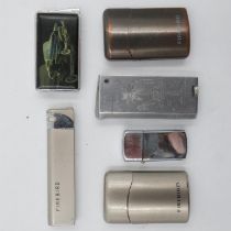 Six cigarette lighters. UK P&P Group 1 (£16+VAT for the first lot and £2+VAT for subsequent lots)