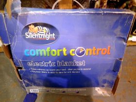 Silentnight electric blanket, boxed. Not available for in-house P&P