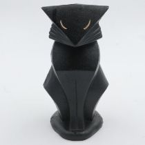 Cast iron Art Deco style cat doorstop, H: 26 cm. P&P Group 2 (£18+VAT for the first lot and £3+VAT