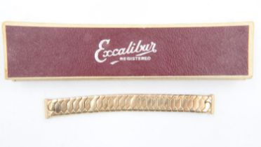 Excalibur expanding watch bracelet, L: 13 cm. UK P&P Group 1 (£16+VAT for the first lot and £2+VAT