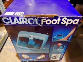 Clairol foot spa, boxed. Not available for in-house P&P