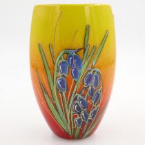 Anita Harris vase in the Daffodil pattern, signed in gold, no cracks or chips, H: 19 cm. UK P&P