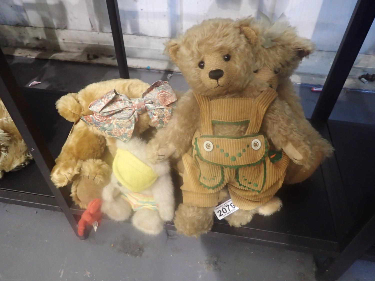 Six mixed teddy bears, including Bon bears and Three's Company. UK P&P Group 2 (£20+VAT for the