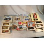 Sixteen Corgi Classics vehicles, buses, vans, commercials etc, mostly excellent condition, some ex