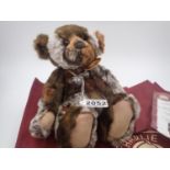 Charlie Bear, Dolce, with tag attached, stitch down nose and jointed at limbs. Approx. 45cm (H).