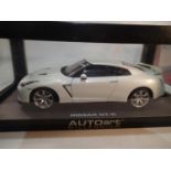 Auto Art Millennium 1/18 scale Nissan GT-R, near mint condition, boxed. UK P&P Group 1 (£16+VAT