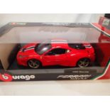 Burago 1/18 scale Ferrari 458 Special, near mint condition, boxed. UK P&P Group 1 (£16+VAT for the