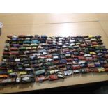 Approximately 180 unboxed diecast vehicles, mostly Lledo, mostly in good condition, some have damp
