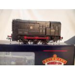 Bachmann 32-110, class 08 diesel, 13029, black, early crest, near mint condition, storage wear to