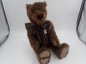 Canterbury Bears England, The Blackburn Collection with tag attached to paw. Stitch down nose and