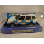 Scalextric Range Rover police car, excellent condition, boxed. UK P&P Group 1 (£16+VAT for the first