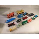 Selection of fifteen unboxed die cast, Corgi, Matchbox etc, mostly in good condition, playworn, some