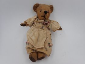 Rose Pedigree Bear with rose pin on Snow white disney dress. No tags. Signs of age related wear,